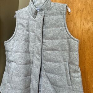 Gray flannel Croft & Barrow quilted vest